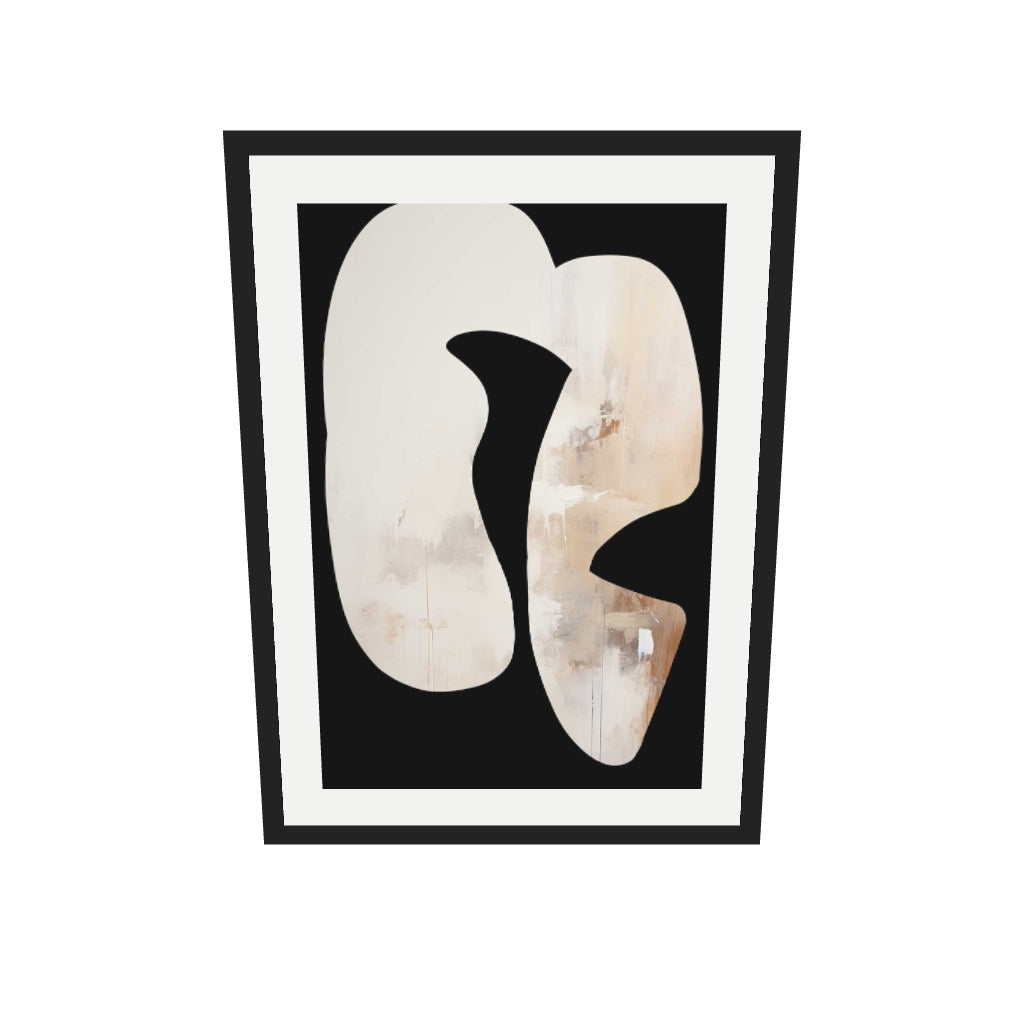 [ah-ar-v1:b3e6e6e38bc26b550c3ad27b] Gliding Expression III Art Print — 50 x 70 cm, black frame (AR scale)