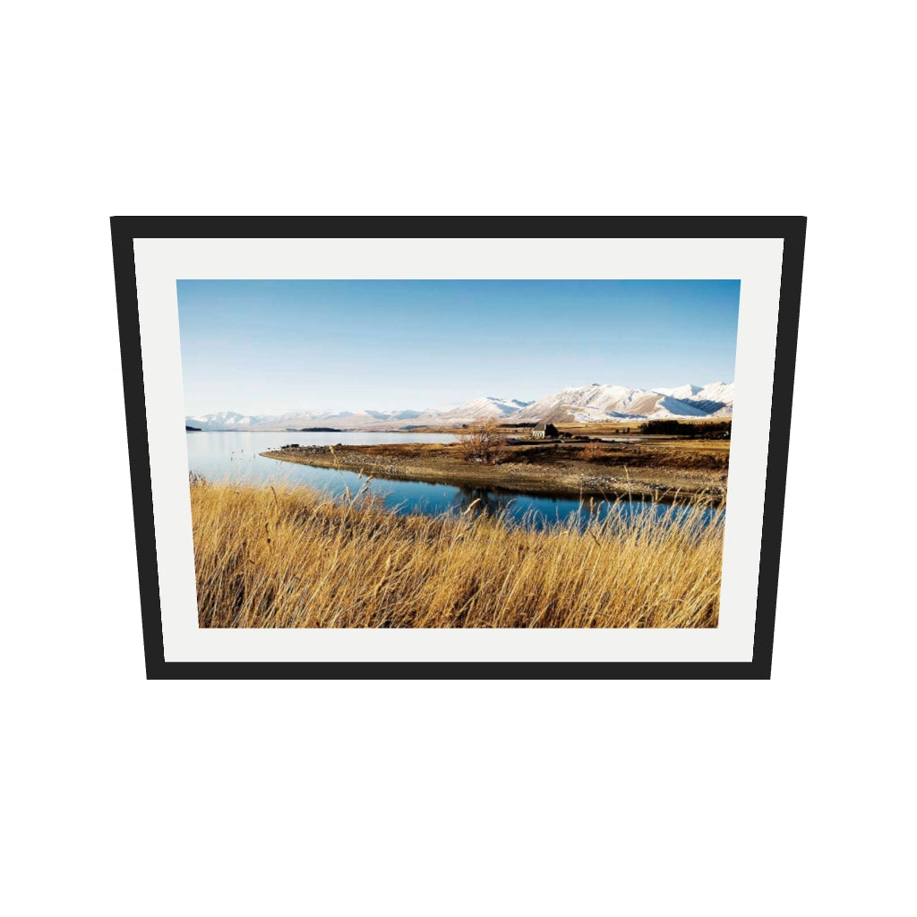 [ah-ar-v1:80cf3df946fccdd32e253717] River View Wall Art Print — 50 x 70 cm, black frame (AR scale)