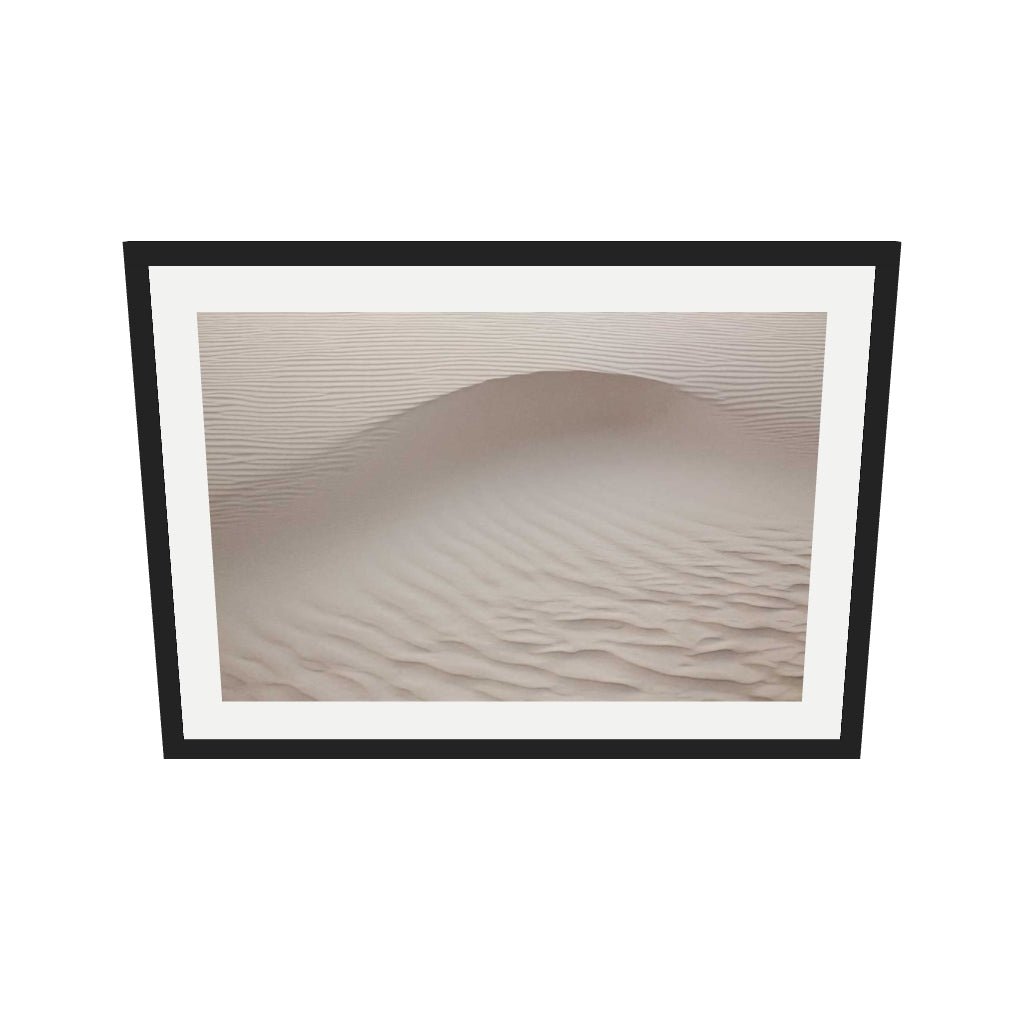 [ah-ar-v1:31d9eca799294d8308d66d00] Sand Dunes Wall Art Print — 50 x 70 cm, black frame (AR scale)