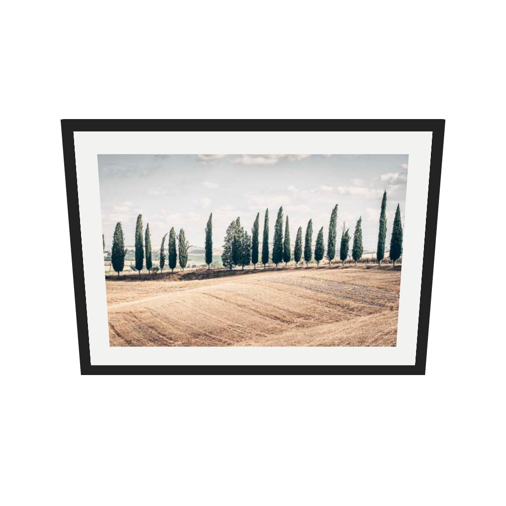 [ah-ar-v1:b08670b4d7de6686913b7859] Tuscany Art Print — 50 x 70 cm, black frame (AR scale)