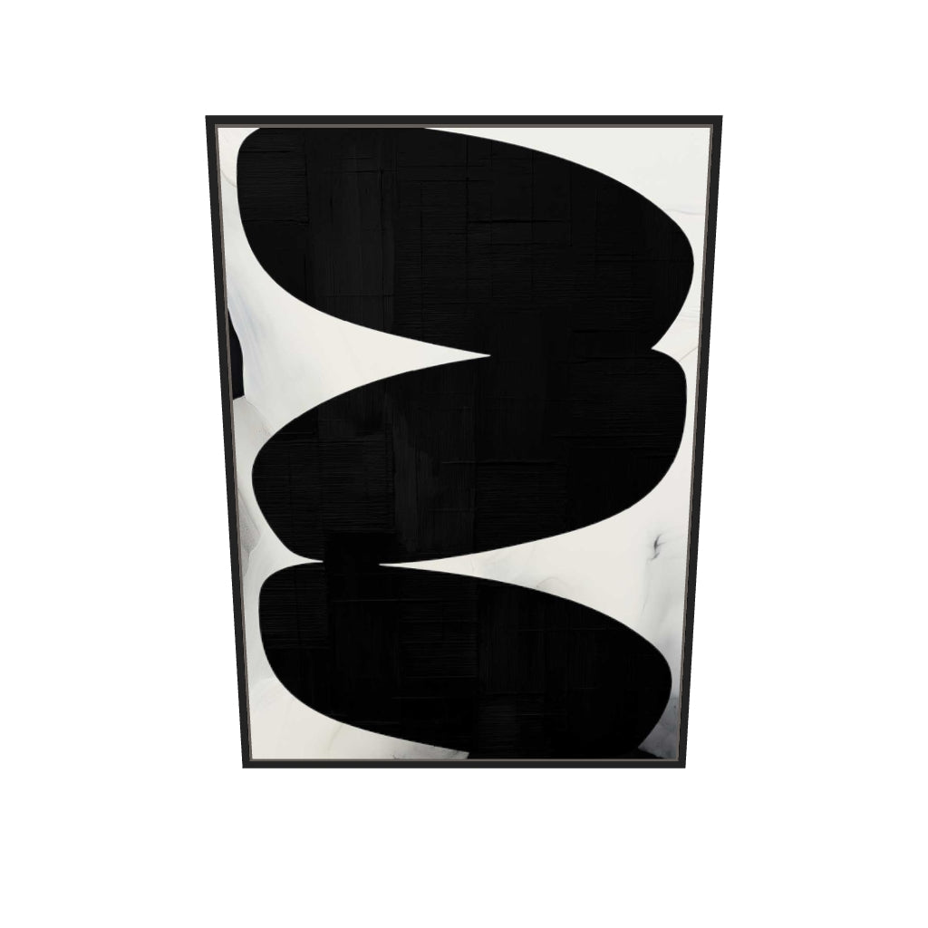 [ah-ar-v1:6e2d0b73fd01e08310348c19] Balancing Expression Canvas Art — 70 x 100 cm, black frame (AR scale)