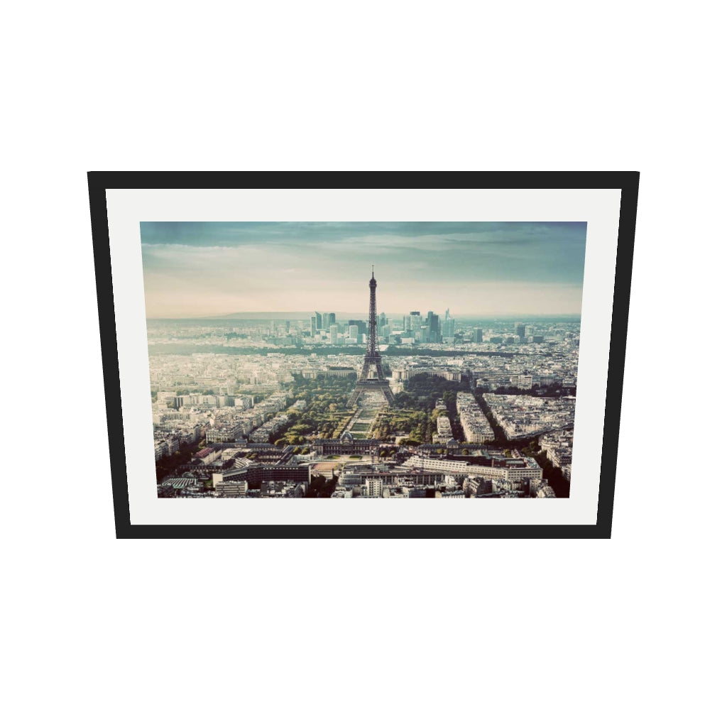 [ah-ar-v1:0393478bd3bc59a0935782e1] Paris City Poster — 50 x 70 cm, black frame (AR scale)