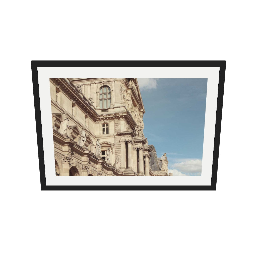 [ah-ar-v1:1ece59ff274174e8d5a01f6c] Summer In Paris II Art Poster — 50 x 70 cm, black frame (AR scale)