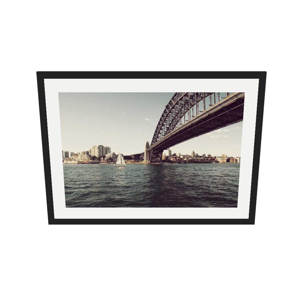 [ah-ar-v1:8c2696247ed36c079eeda520] Urban Landscape Wall Art Print — 50 x 70 cm, black frame (AR scale)