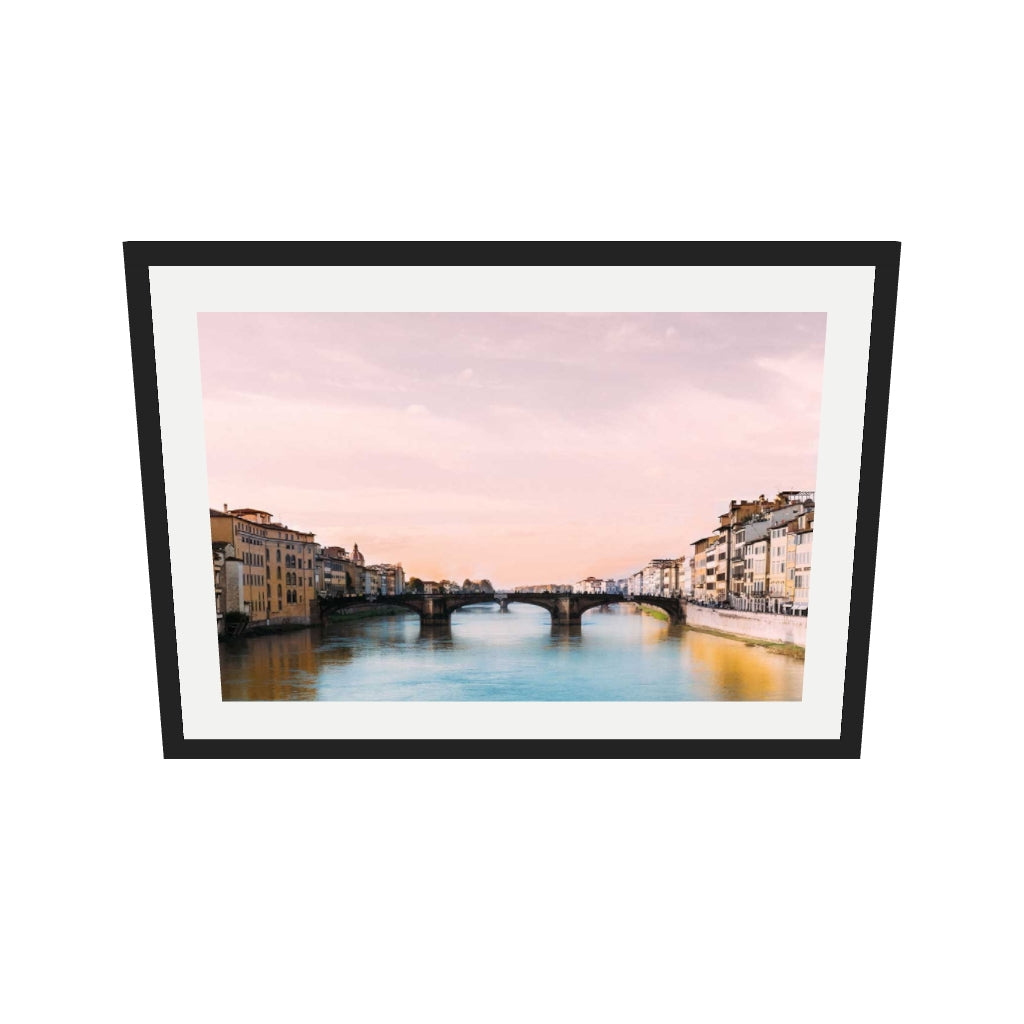 [ah-ar-v1:41455fa397b2a53bb042d8a6] Florence Wall Art Print — 50 x 70 cm, black frame (AR scale)