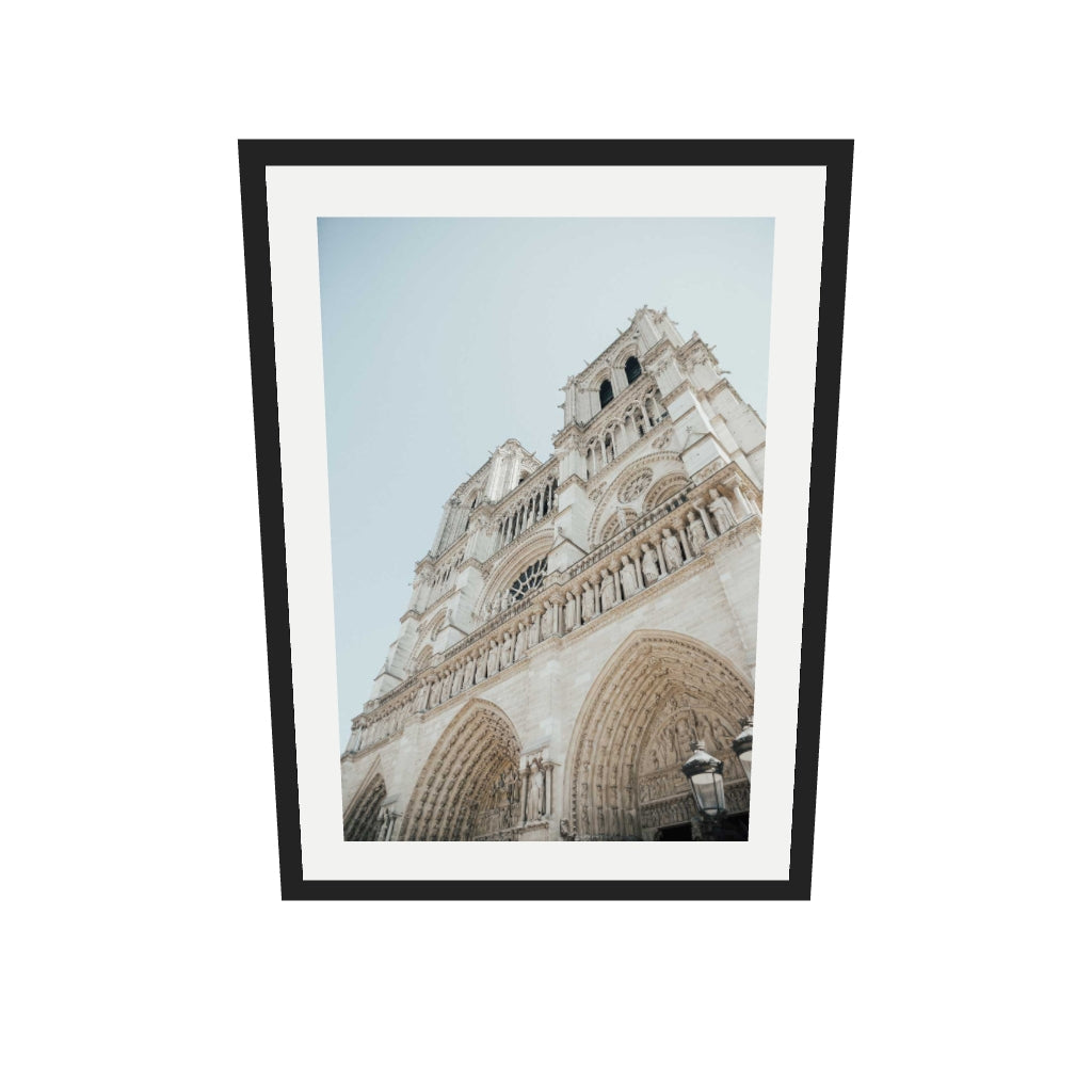 [ah-ar-v1:a3b03d19481bbbeac37971bd] Parisian Architecture Art Print — 50 x 70 cm, black frame (AR scale)