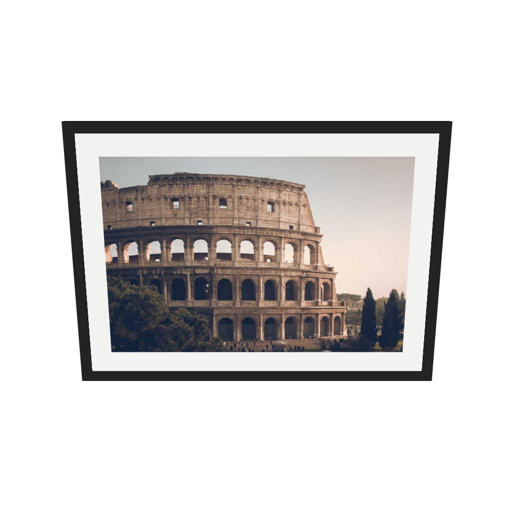 [ah-ar-v1:5d992c7e9d8ee303cee10d42] Colosseum II Art Print — 50 x 70 cm, black frame (AR scale)