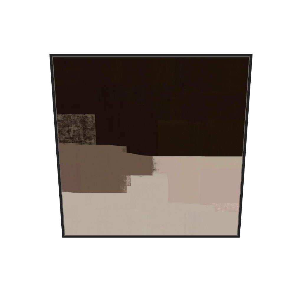 [ah-ar-v1:5a1c75304d25a9764847bcef] Dimensional Abstract III Canvas Art Print — 100 x 100 cm, black frame (AR scale)