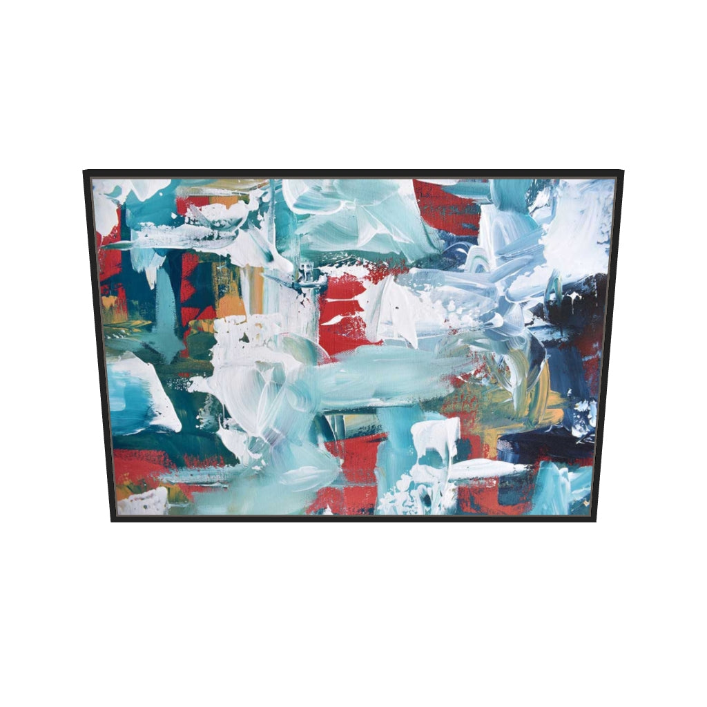 [ah-ar-v1:0a03b155aa07f16992d5939c] Abstract 208 Canvas Art — 70 x 100 cm, black frame (AR scale)