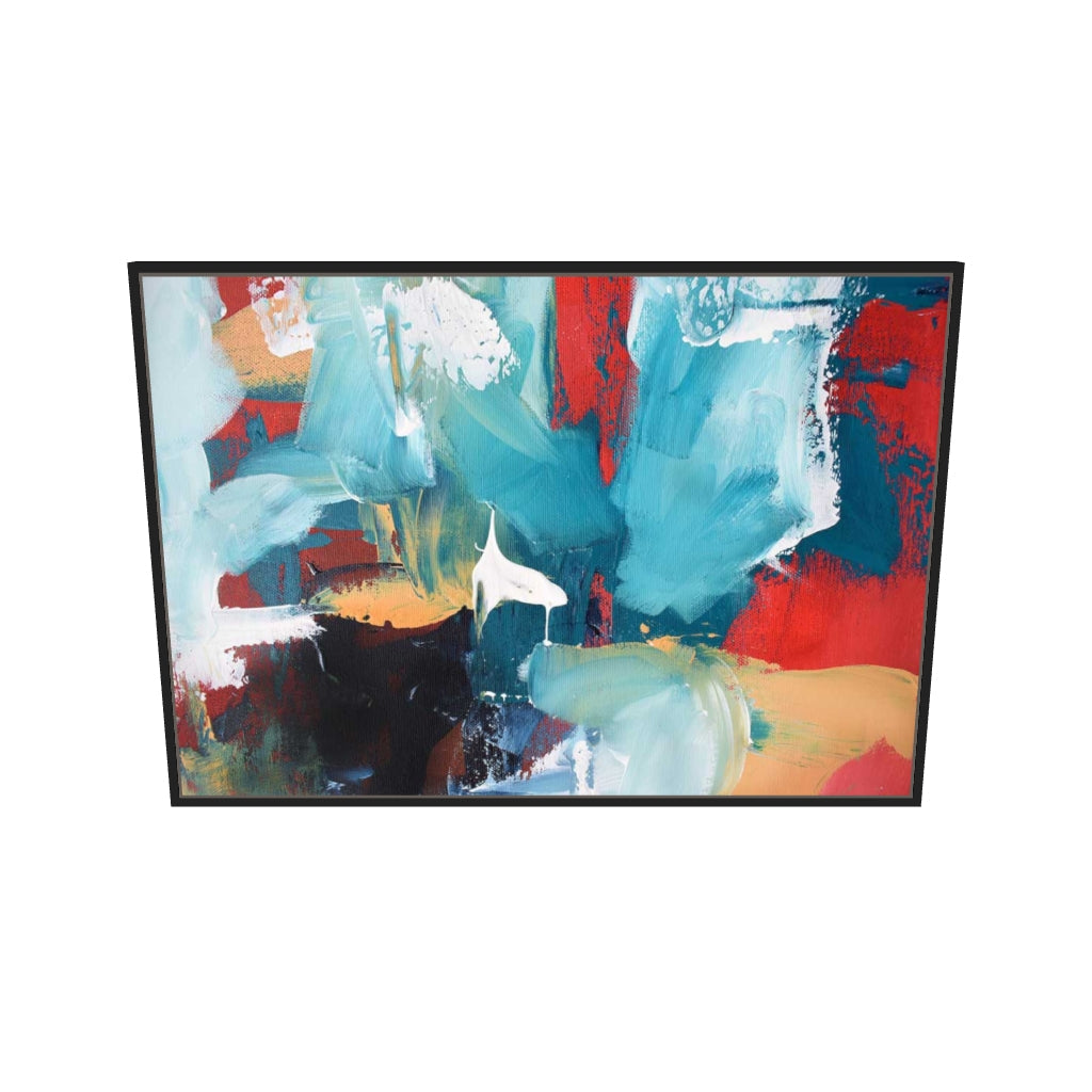 [ah-ar-v1:9b77865f276a59ab835564f8] Abstract 220 Canvas Art — 70 x 100 cm, black frame (AR scale)