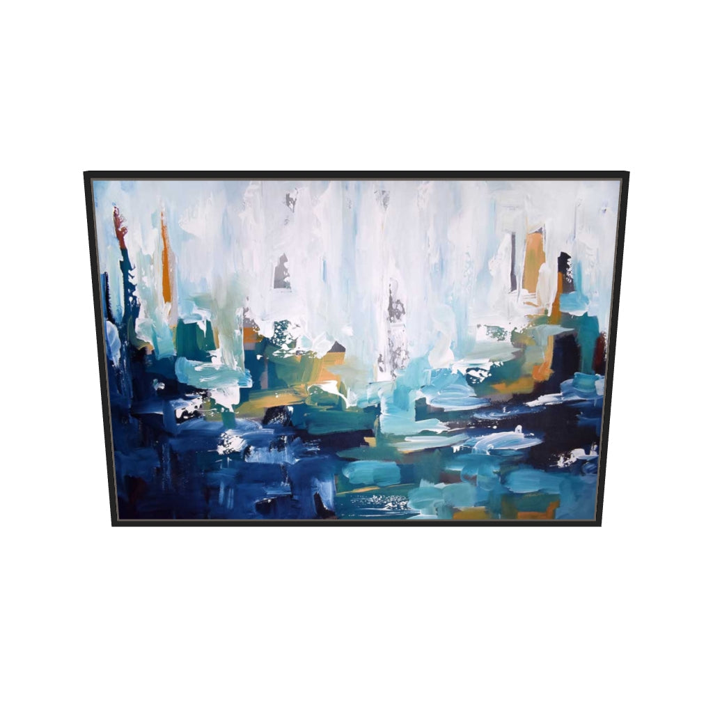 [ah-ar-v1:ed24322c73c73acae292ad13] Abstract 403 Canvas Art — 70 x 100 cm, black frame (AR scale)