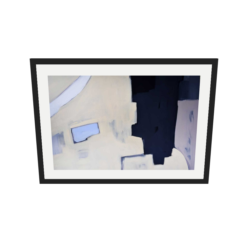 [ah-ar-v1:91a5fb86ee6fd2e503126788] Abstraction 529 Art Print — 50 x 70 cm, black frame (AR scale)
