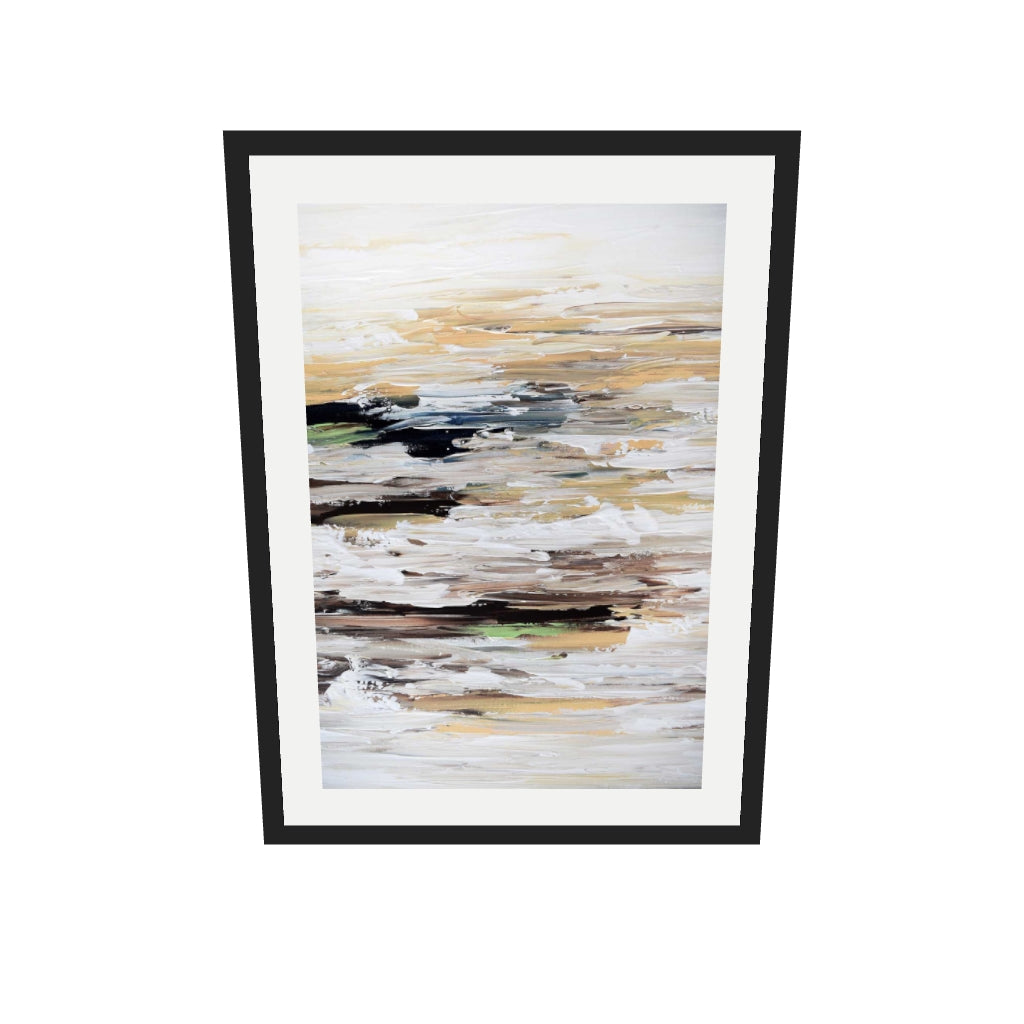 [ah-ar-v1:0a8880f00cc367977f2c2f51] Abstract 457 Art Print — 50 x 70 cm, black frame (AR scale)