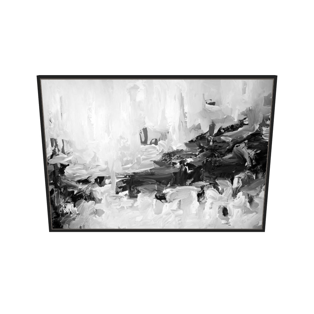 [ah-ar-v1:3a3f401c8f4488e765dacaaf] Abstract 441 Canvas Art — 70 x 100 cm, black frame (AR scale)