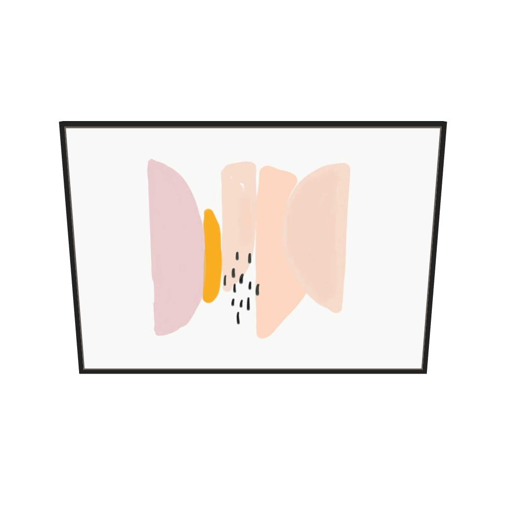 [ah-ar-v1:452d0e0d15e2695709504698] Watercolour Shapes Canvas Art — 70 x 100 cm, black frame (AR scale)