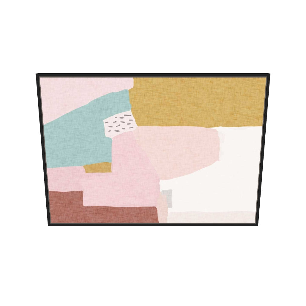 [ah-ar-v1:c2f837c28d255268ad7cd103] Vintage Abstract Canvas Art — 70 x 100 cm, black frame (AR scale)