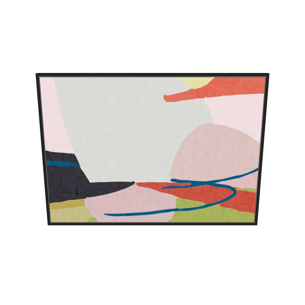 [ah-ar-v1:5f1d0c21d2b9de95a3227556] Abstract Jungle Canvas Art — 70 x 100 cm, black frame (AR scale)
