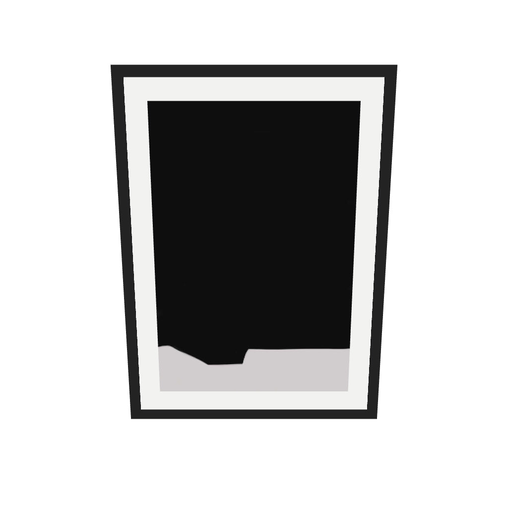 [ah-ar-v1:40e7d176812f5497277fe114] Black Minimal Design Art Print — 50 x 70 cm, black frame (AR scale)