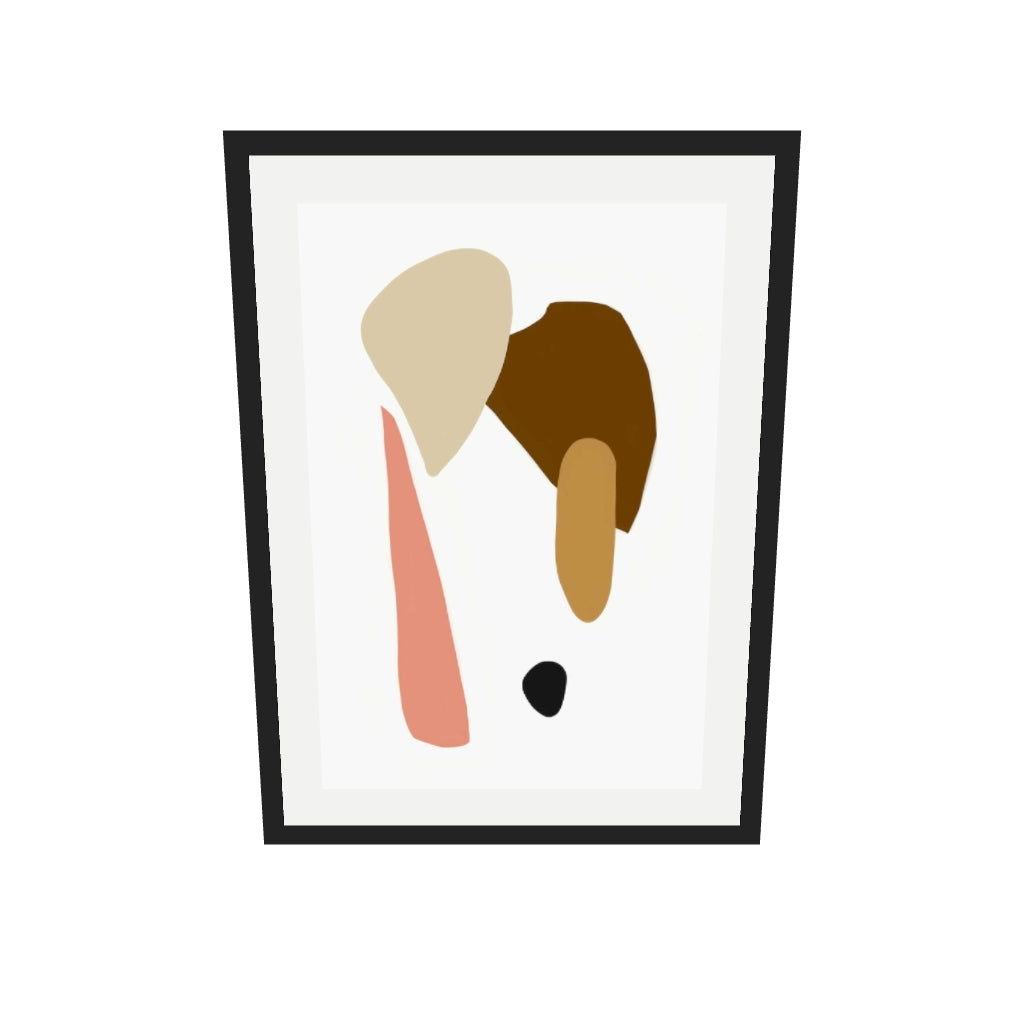 [ah-ar-v1:e8928a7699e8bf5ed0829854] Bohemian Tones Art Print — 50 x 70 cm, black frame (AR scale)