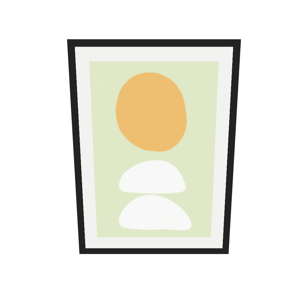 [ah-ar-v1:dcac53dee2d19988b815a2a1] Minted Art Print — 50 x 70 cm, black frame (AR scale)