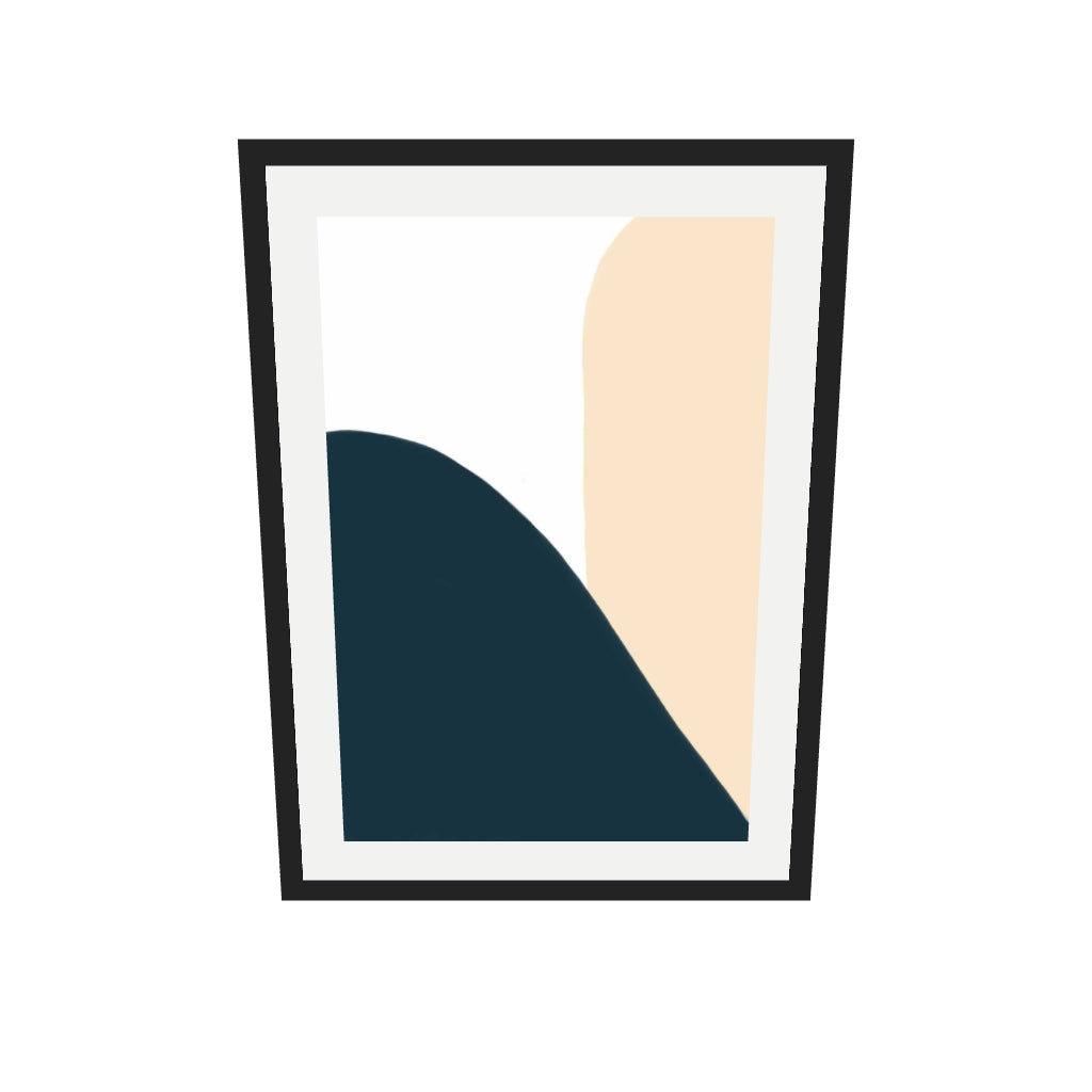[ah-ar-v1:9608081c0d7d14efea7b9b6a] Trio Of Colours Art Print — 50 x 70 cm, black frame (AR scale)