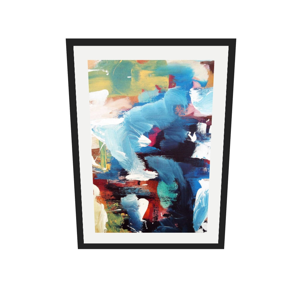 [ah-ar-v1:473b3ed96279890d307a62f2] Abstract 34 Art Print — 50 x 70 cm, black frame (AR scale)