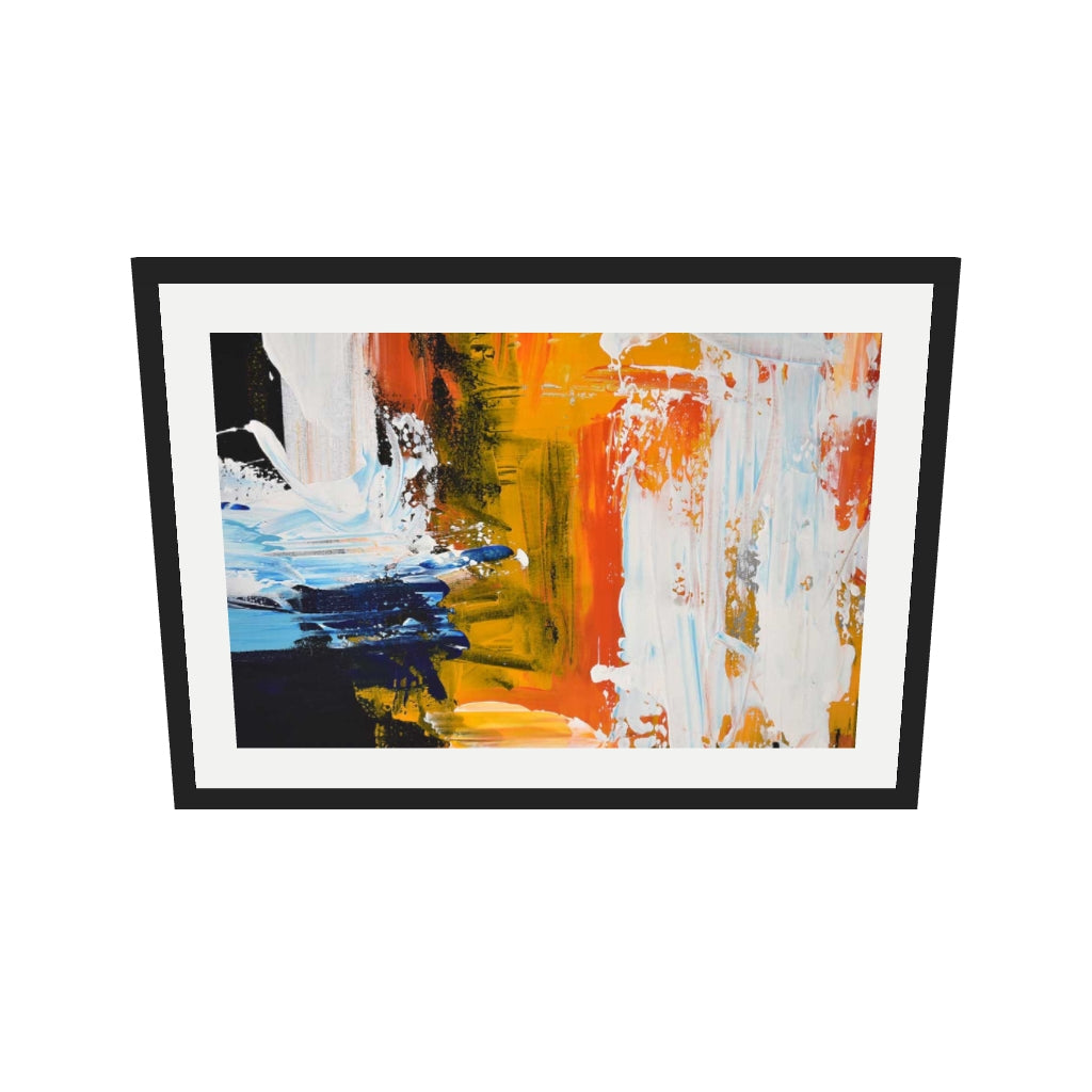 [ah-ar-v1:a6911e54433ddbd68a4d7331] Abstraction 62 Art Print — 50 x 70 cm, black frame (AR scale)