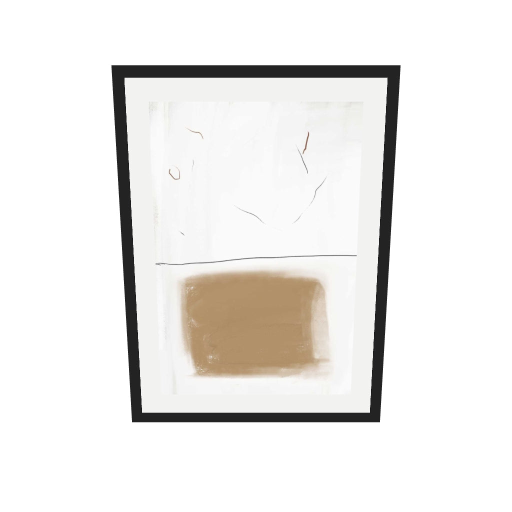[ah-ar-v1:e6602ec7f13e9040c4da43ca] Rustic Lines Art Print — 50 x 70 cm, black frame (AR scale)