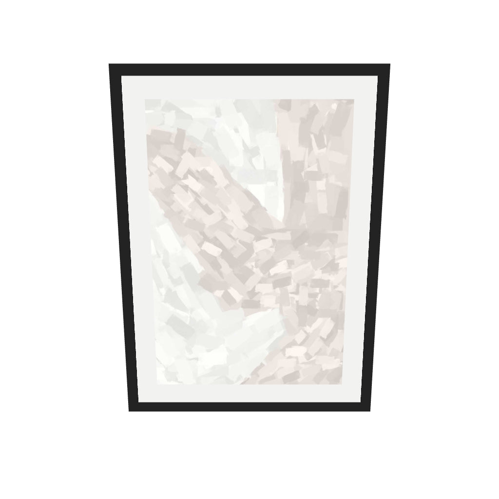 [ah-ar-v1:2b551e443587b47c4b7f7f5d] Brushed Neutral Art Print — 50 x 70 cm, black frame (AR scale)