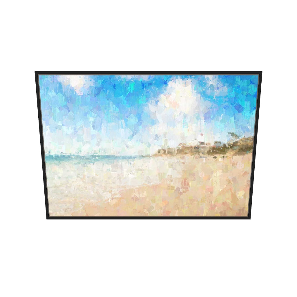 [ah-ar-v1:f579ca94409932ff764c78e7] Coastal Bliss Canvas Art — 70 x 100 cm, black frame (AR scale)
