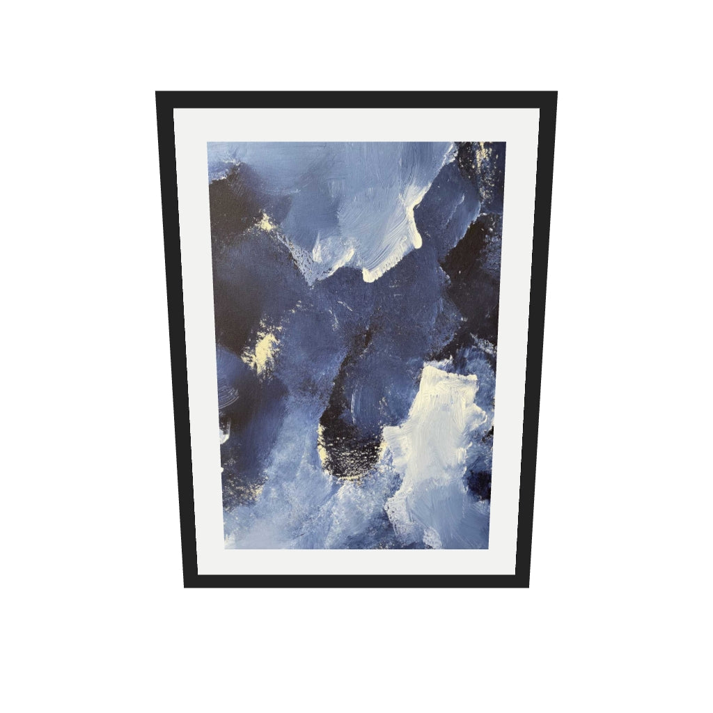 [ah-ar-v1:41ca9b604fadde4364c1655e] Abstract 504 Art Print — 50 x 70 cm, black frame (AR scale)