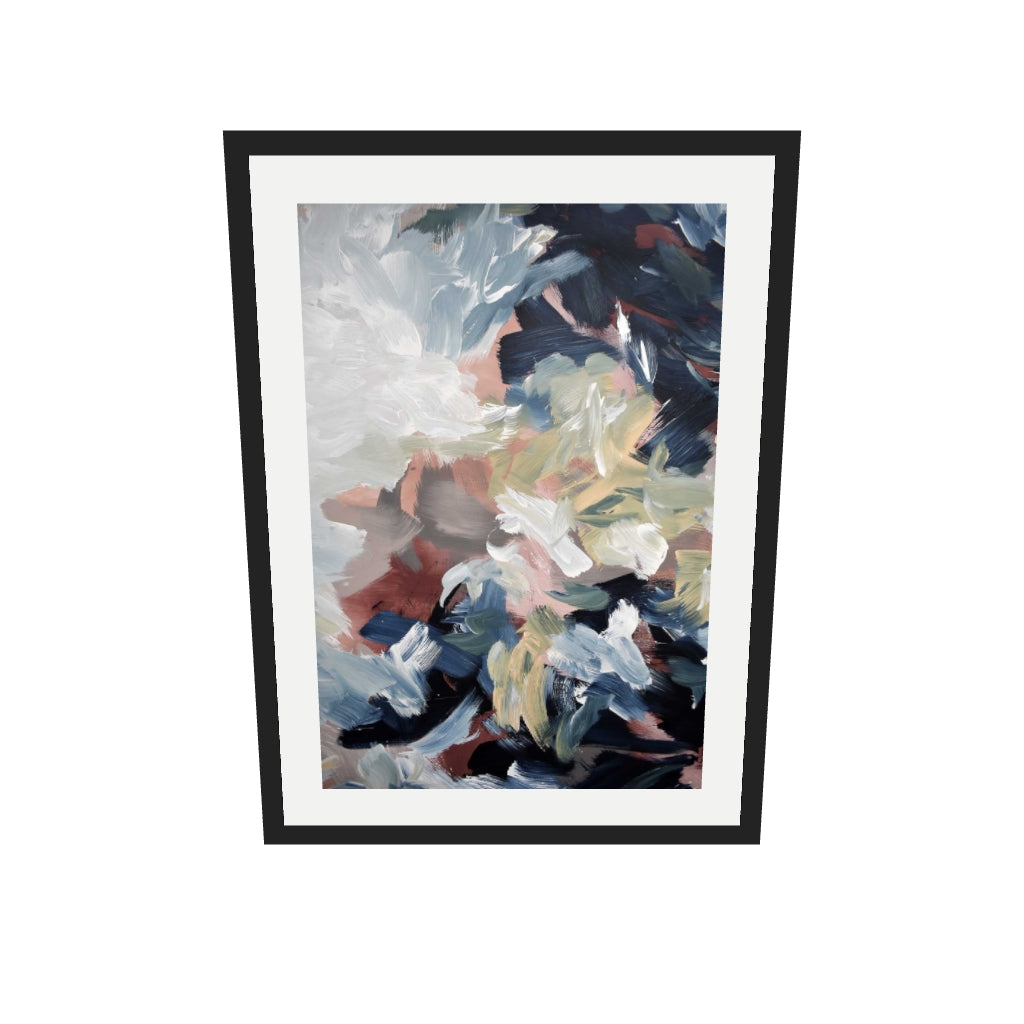 [ah-ar-v1:9639ded76a19f4ea60fc6e10] Abstract 511 Art Print — 50 x 70 cm, black frame (AR scale)