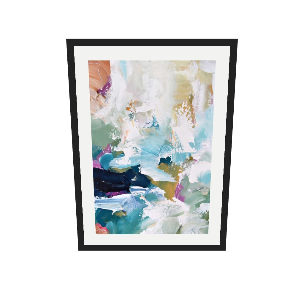 [ah-ar-v1:7b171d3c9f342b9d631563be] Abstract 314 Art Print — 50 x 70 cm, black frame (AR scale)