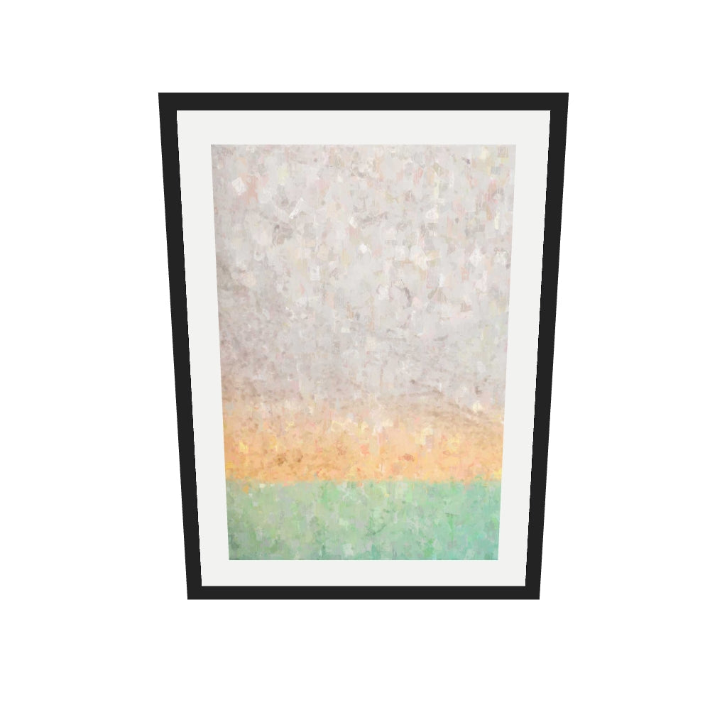 [ah-ar-v1:64b9132812c20fe42c2952bf] Tequila Sunrise Art Print — 50 x 70 cm, black frame (AR scale)