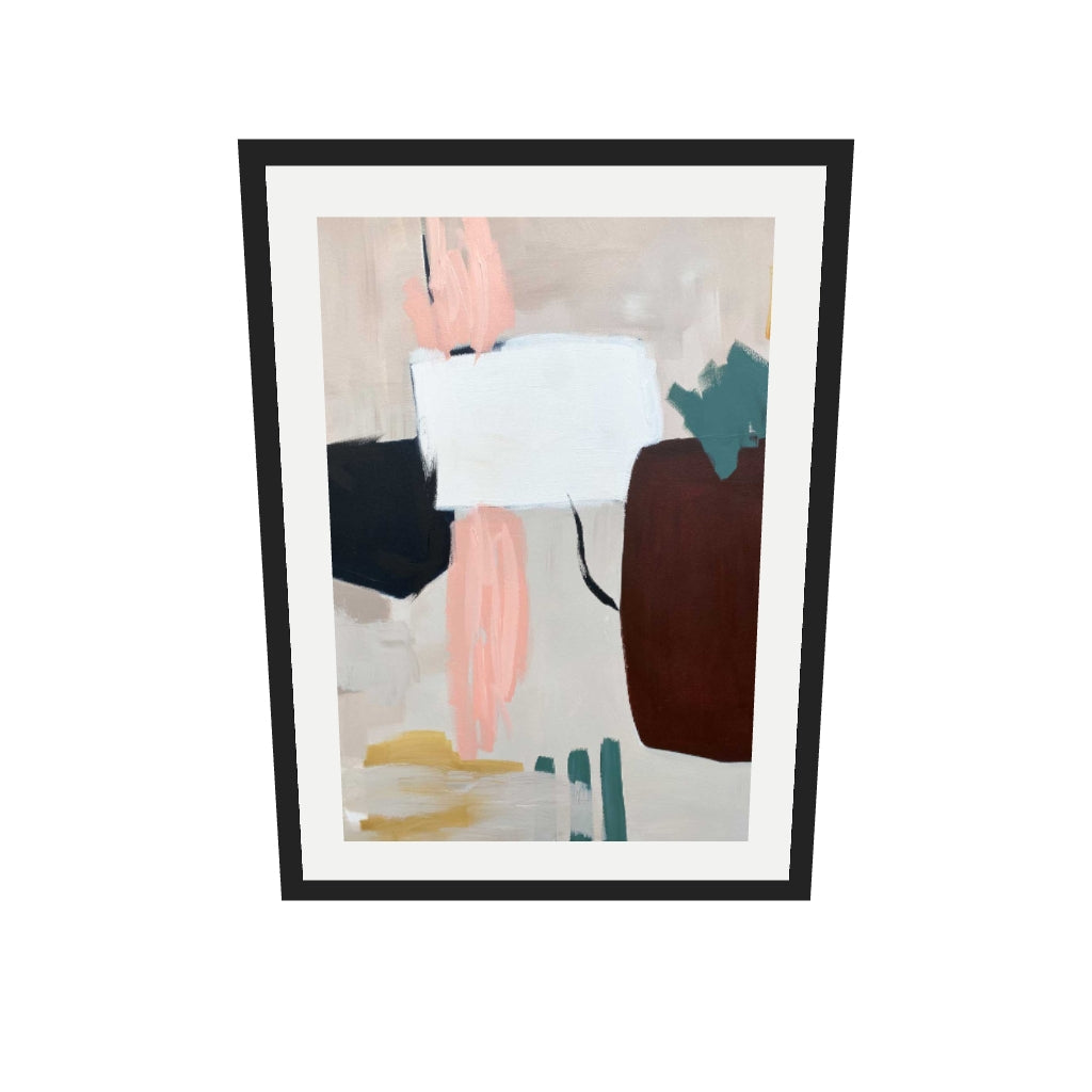 [ah-ar-v1:0c765edc462faf3e2f5577a4] Abstraction 100 Art Print — 50 x 70 cm, black frame (AR scale)