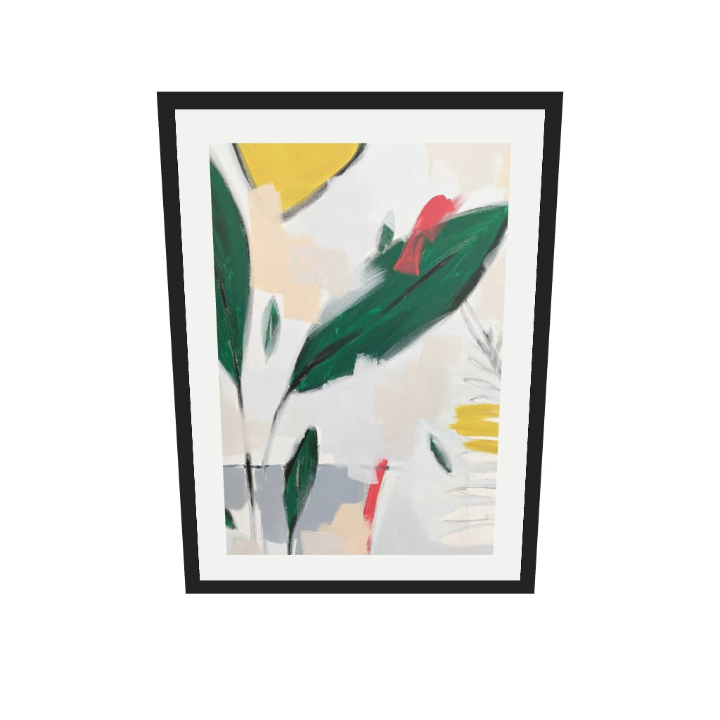 [ah-ar-v1:5cc811f2042622fdb25616f8] Abstraction 108 Art Print — 50 x 70 cm, black frame (AR scale)