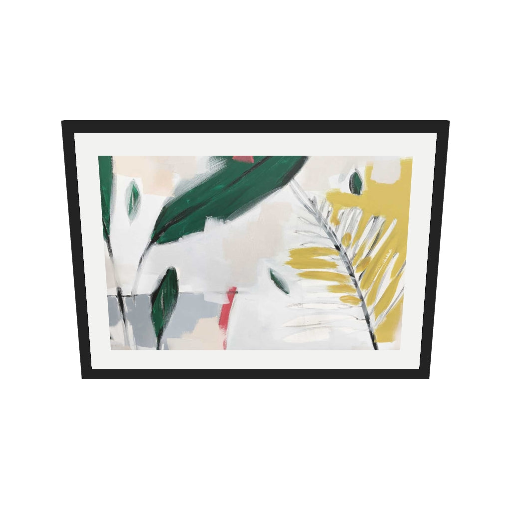 [ah-ar-v1:bd898f8322089cbea7084389] Abstraction 109 Art Print — 50 x 70 cm, black frame (AR scale)