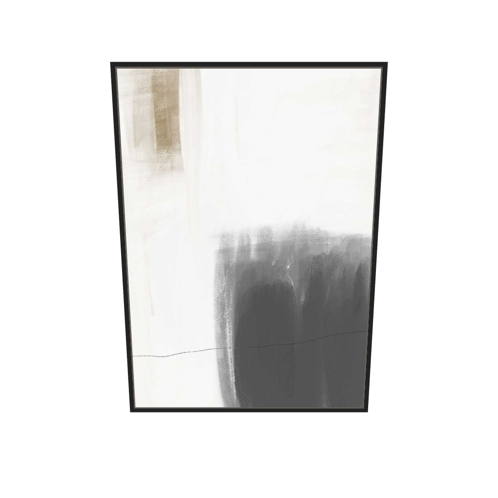 [ah-ar-v1:24d7a8123b18b51b46562452] Neutral Brushed Canvas Art — 70 x 100 cm, black frame (AR scale)