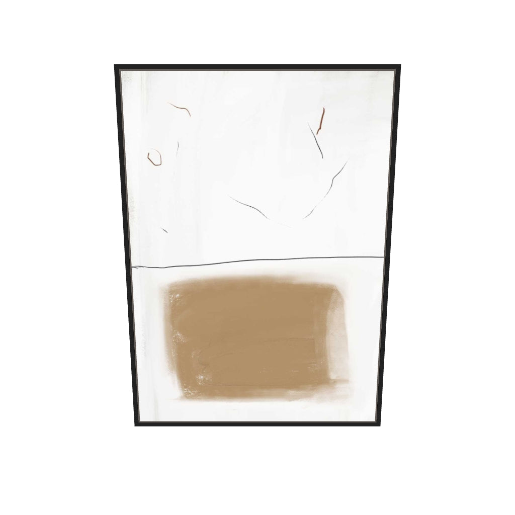 [ah-ar-v1:9f5810be33d8c23fe56a647e] Rustic Lines Canvas Art — 70 x 100 cm, black frame (AR scale)