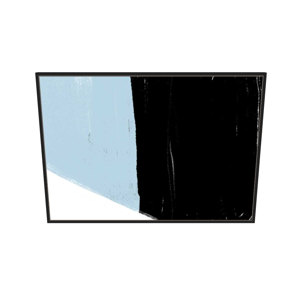 [ah-ar-v1:c3f50d0241a089eda0ebe65b] Bold Abstract Colour Blocks Canvas Art — 70 x 100 cm, black frame (AR scale)