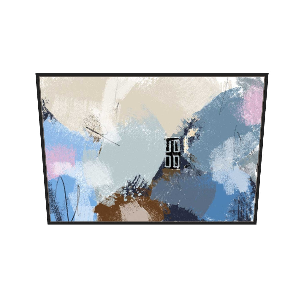 [ah-ar-v1:d858745b364fe8eabdcbb27c] Blushed Tones Canvas Art — 70 x 100 cm, black frame (AR scale)