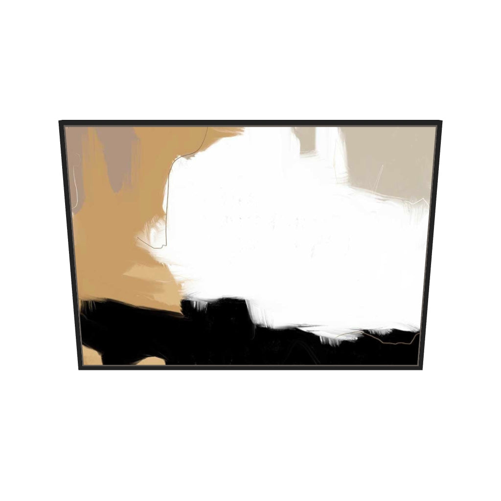 [ah-ar-v1:5f1b5744a5049885579a7d97] Neutral Cloud Canvas Art — 70 x 100 cm, black frame (AR scale)