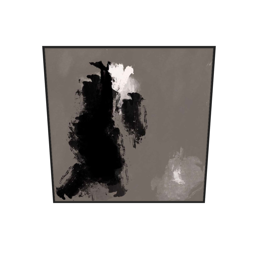 [ah-ar-v1:fee788ab82c0b625786447a7] Dark Hues Canvas Art — 100 x 100 cm, black frame (AR scale)