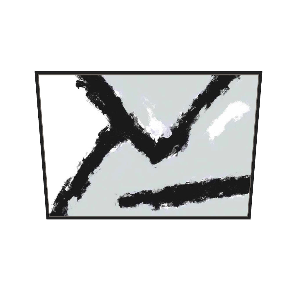 [ah-ar-v1:c901f4eccbe378df508cebc1] Grey Ridge Canvas Art — 70 x 100 cm, black frame (AR scale)