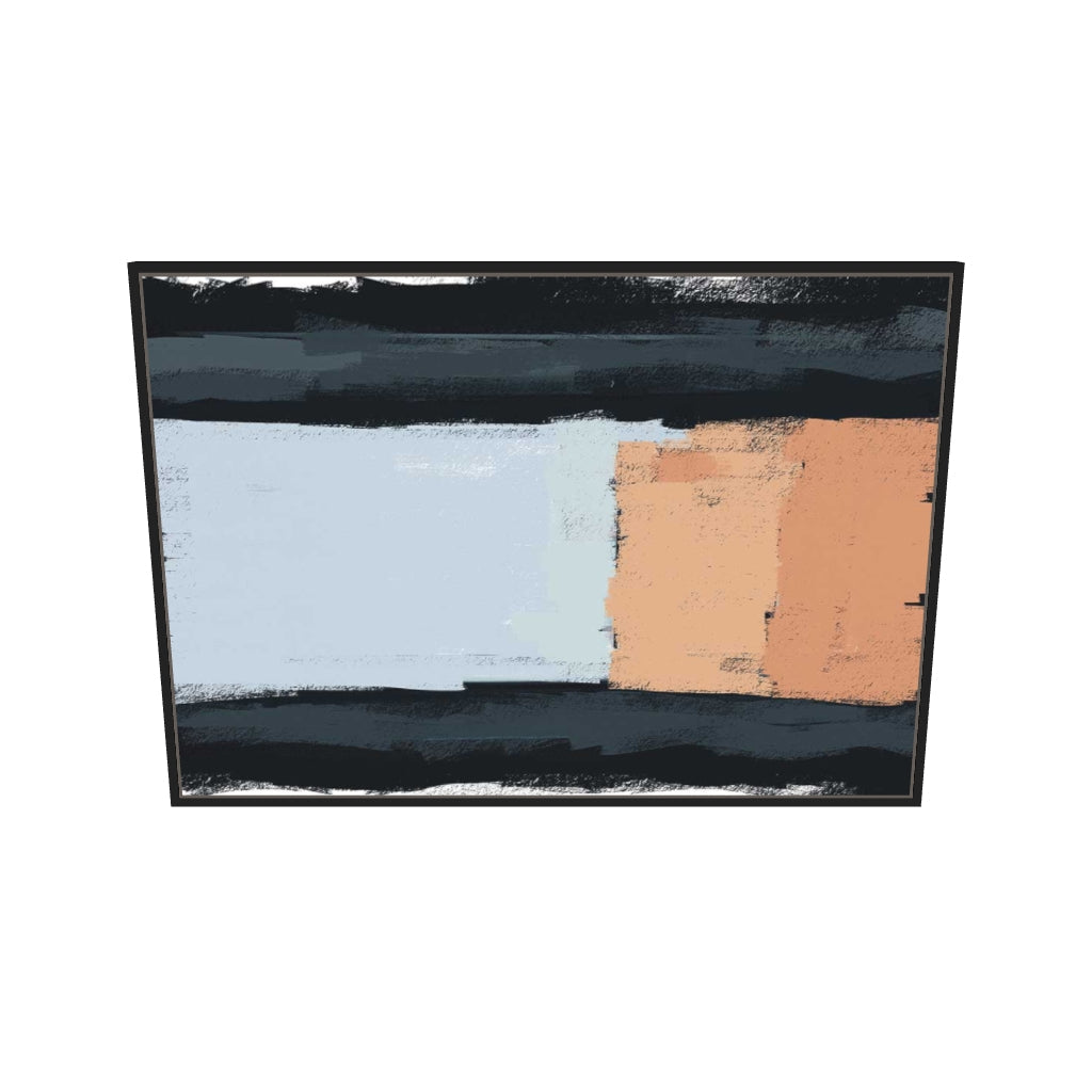 [ah-ar-v1:12483ac5f65e6dea8b52360c] Abstract Colour Blocks Canvas Art — 70 x 100 cm, black frame (AR scale)