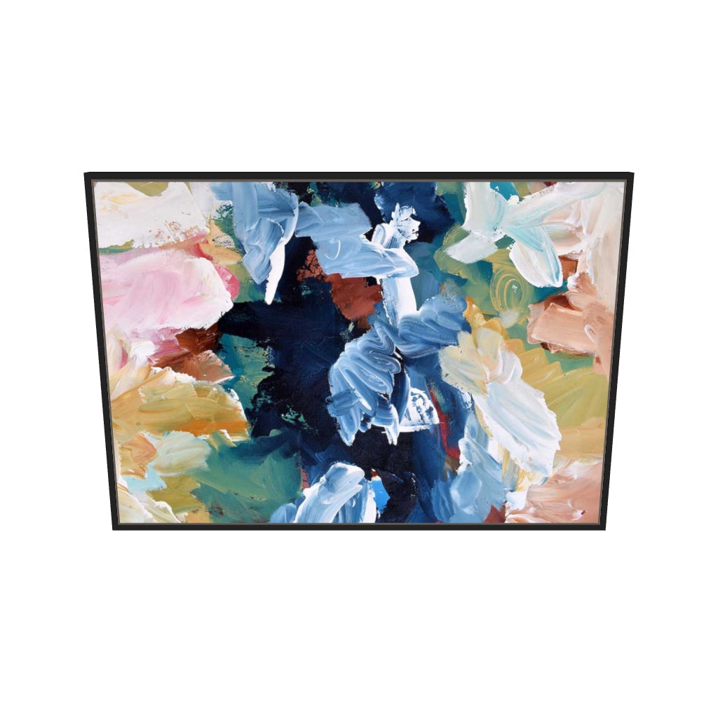 [ah-ar-v1:24159c3f789b9cd23dc20b20] Abstract 310 Canvas Art — 70 x 100 cm, black frame (AR scale)