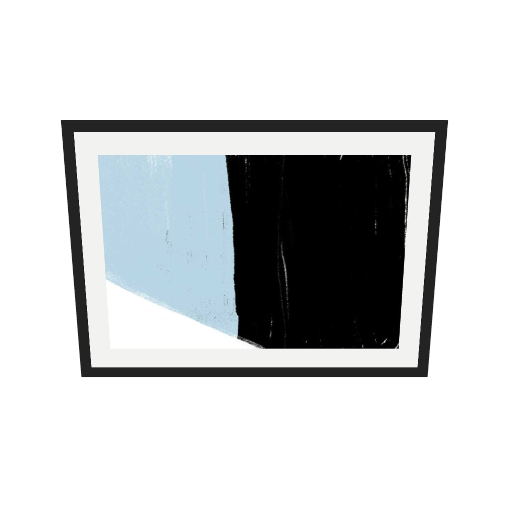 [ah-ar-v1:9873c3f26d5b0d21a89c9fe0] Bold Abstract Colour Block Art Print — 50 x 70 cm, black frame (AR scale)