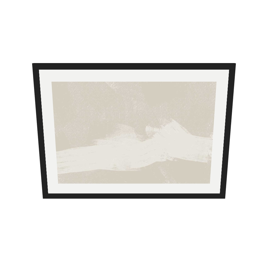 [ah-ar-v1:4cfd099a4c66ae4f0730d20b] Neutral Abstract Sands Art Print — 50 x 70 cm, black frame (AR scale)