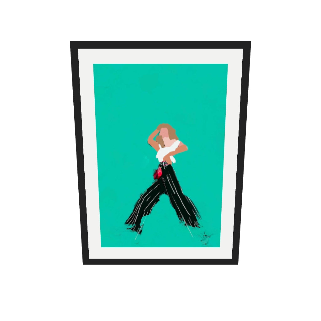 [ah-ar-v1:4791570fc391a3b5ada58692] Walking In Wonder Art Print — 50 x 70 cm, black frame (AR scale)