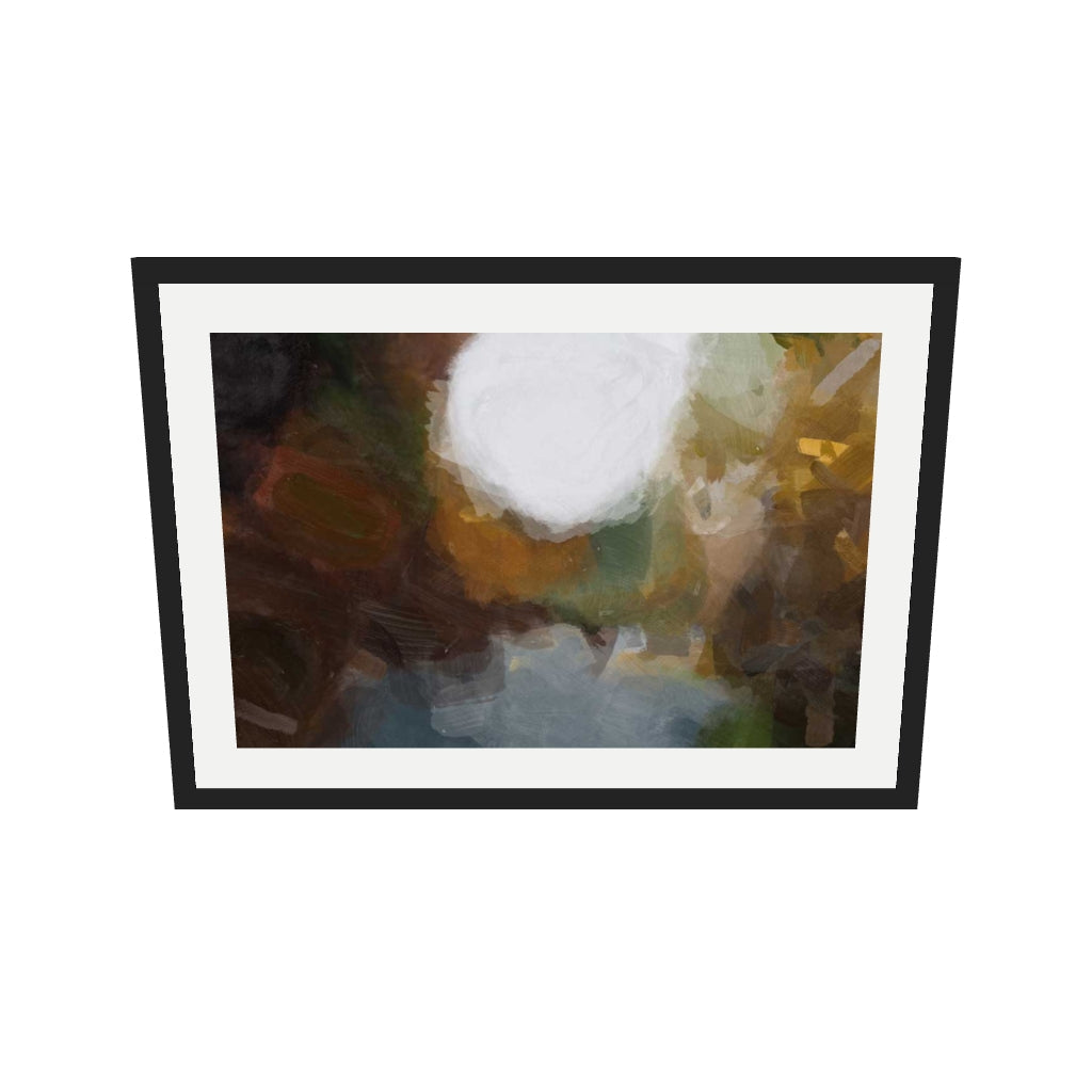 [ah-ar-v1:1bb9f3a21a7d865fb0d849fa] Impressionist Into The Light Art Print — 50 x 70 cm, black frame (AR scale)